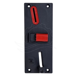 Front panel of the Comestero F3 coin acceptor