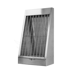 Single-sided rug beater 46x81x27cm (inox)