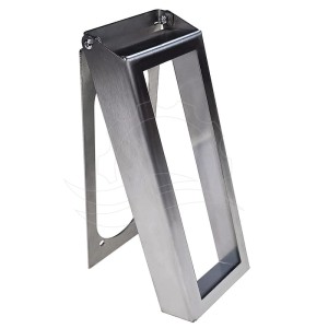 Single metal coin acceptor cover