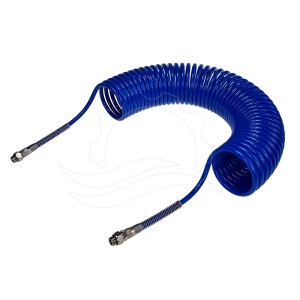 Spiral hose PA 8x6mm (86mm coil) 12m blue (set)